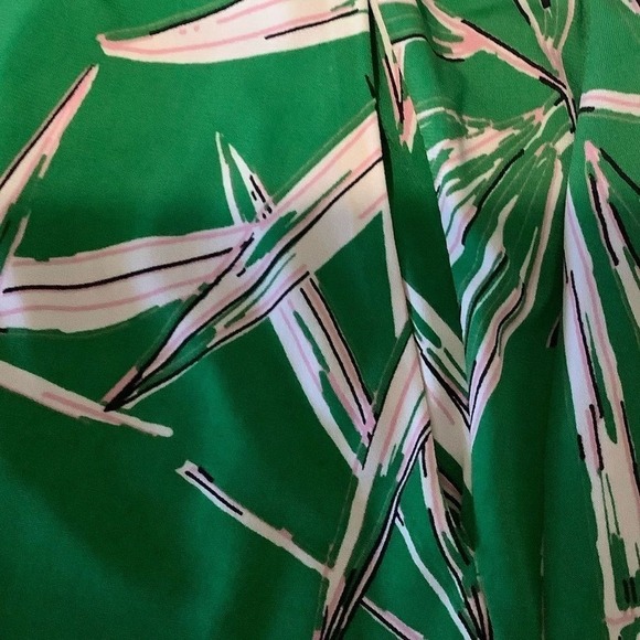 London times green one piece romper jumpsuit capri tropical cruise size 8 - Picture 4 of 6